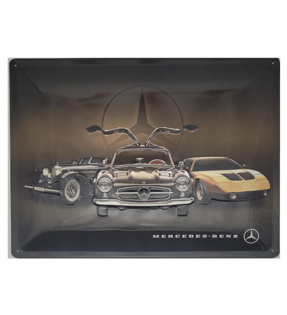 Blechschild Mercedes-Benz - 3 Nostalgic Cars (30 x 40 cm) (Nostalgic Art)