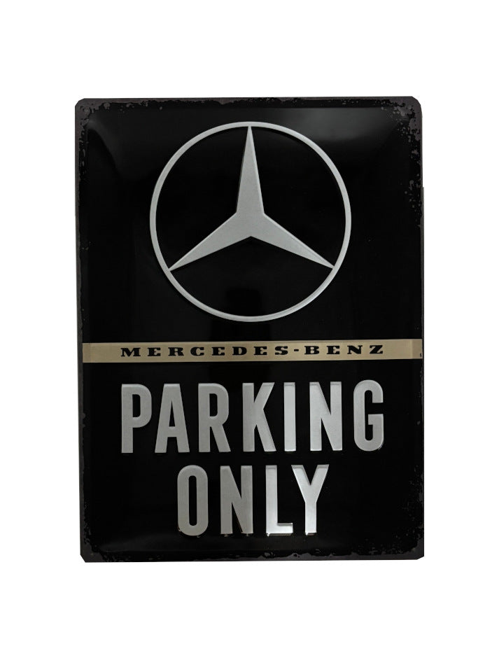 Blechschild Mercedes-Benz - Parking Only (30 x 40 cm)