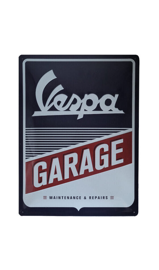 Blechschild Vespa - Garage Maintenance & Repairs (30 x 40 cm) (Nostalgic Art)