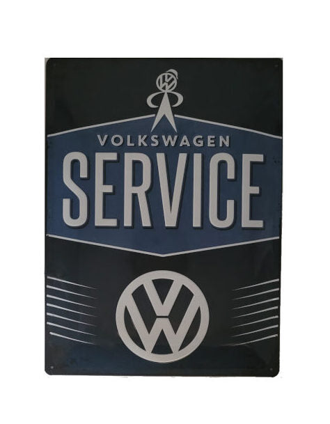Blechschild VW Volkswagen - Service (30 x 40 cm) (Nostalgic Art)