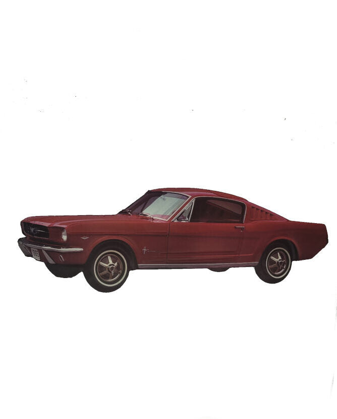 Blechschild Ford Mustang - Fastback 1965 "Konturgeprägt" (53 x 20cm)