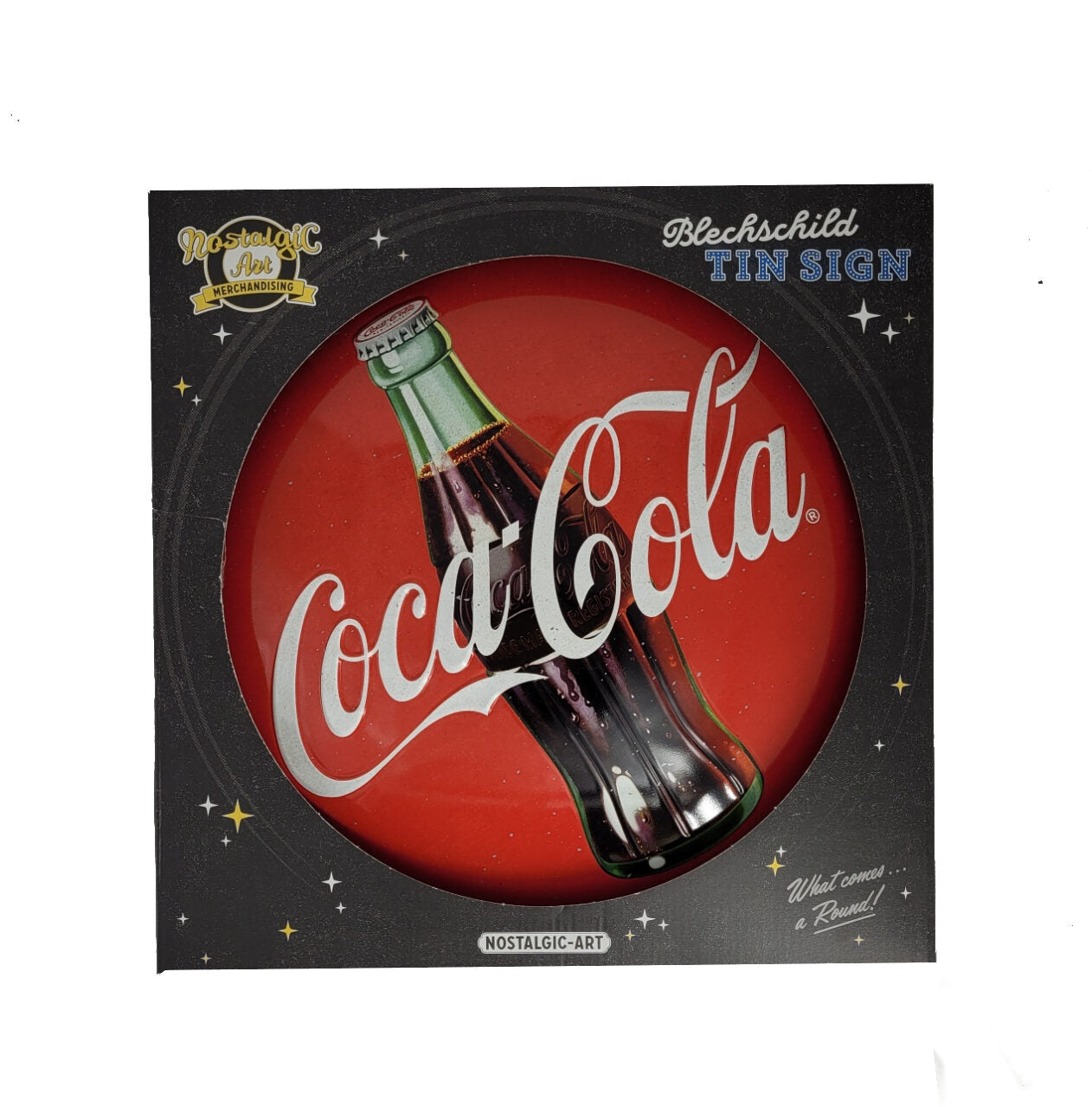 Blechschild Coca-Cola rund 35 cm (Nostalgic Art)