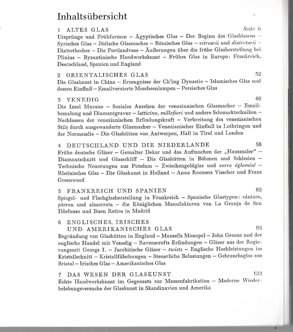 Kulturgeschichte George Savage Schönes Glas Kleine Antiquitäten-Reihe Verlag Battenberg 1984