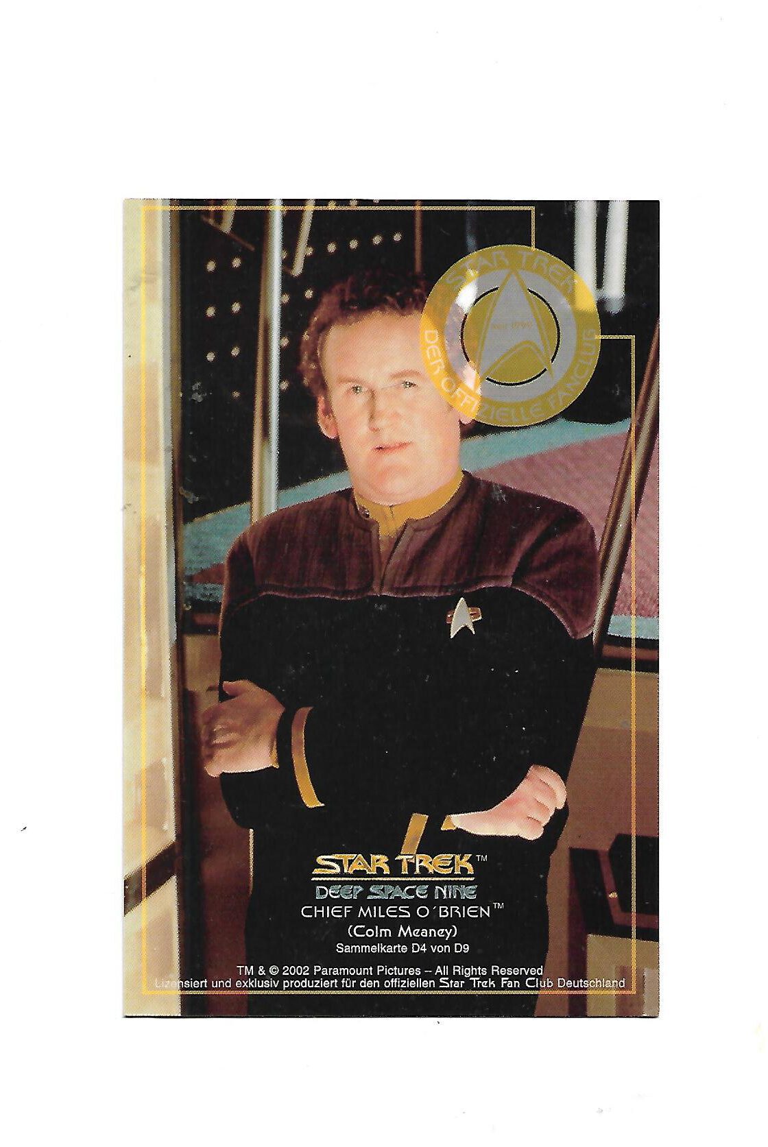 Sammelkarte  Star Trek - Deep Space Nine Chief Miles O'Brien - Colm Meaney