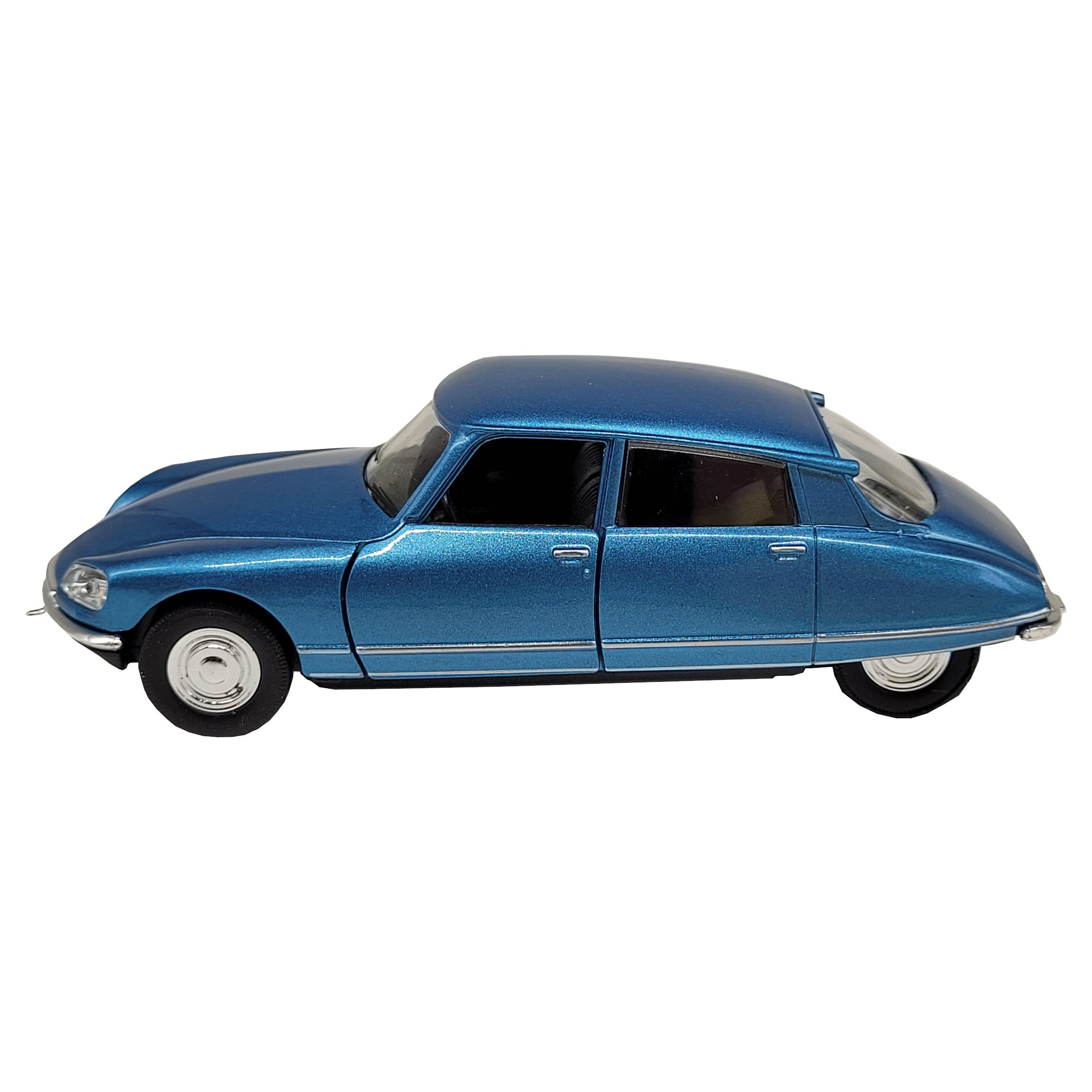 Modellauto Citroen DS 23 - 1973 blau (aus Metall mit Friktionsmotor) 1:34