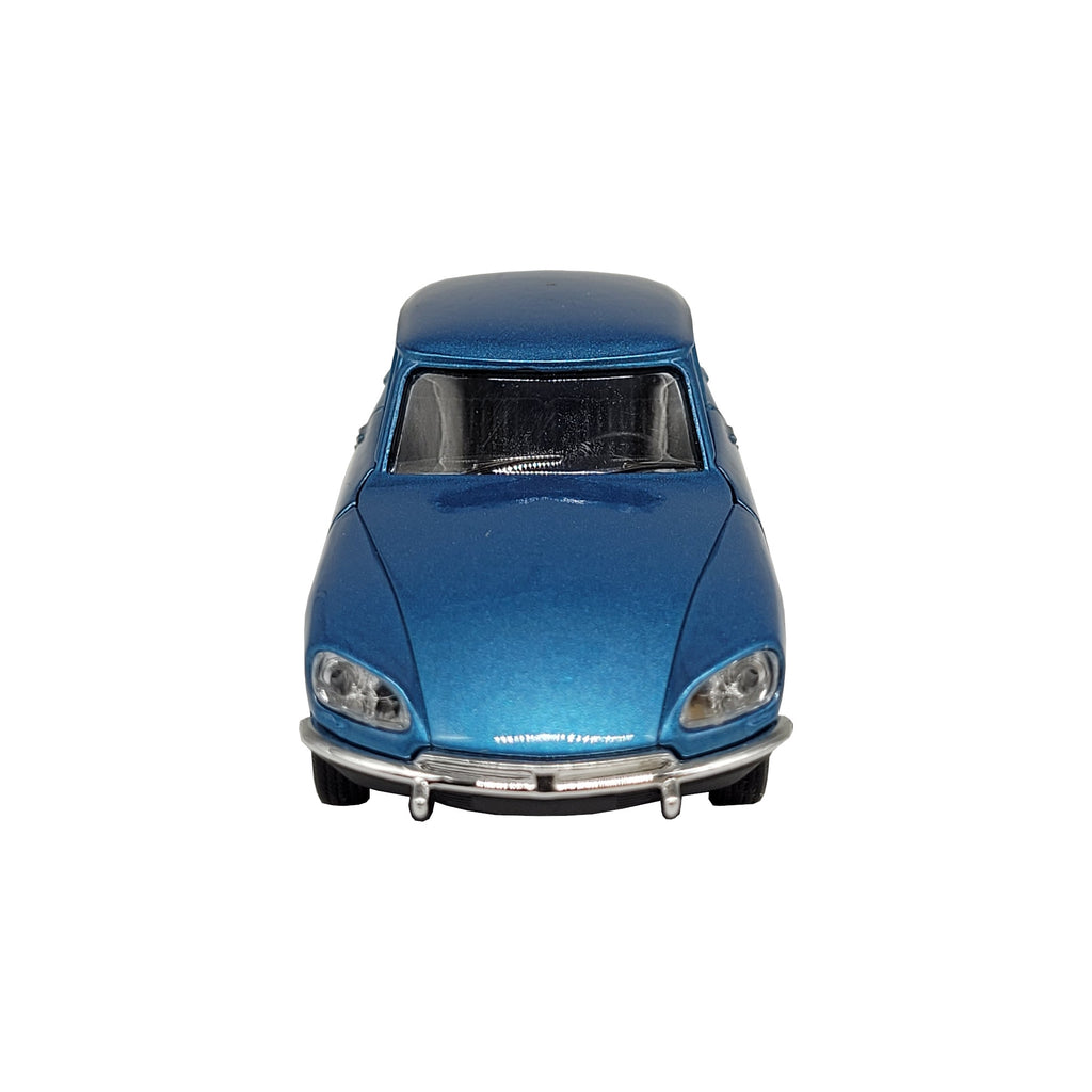 Modellauto Citroen DS 23 - 1973 blau (aus Metall mit Friktionsmotor) 1:34
