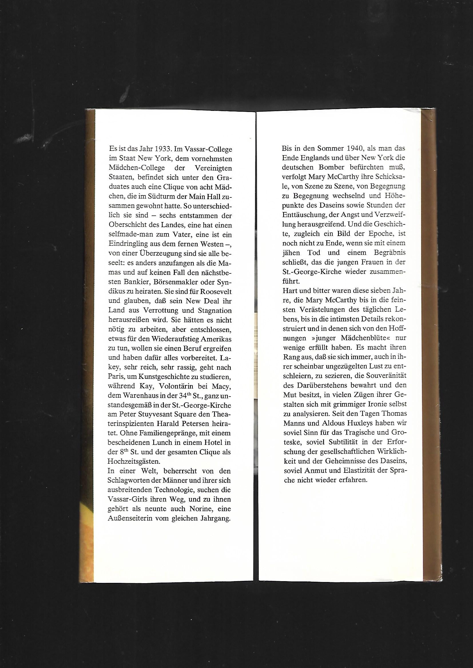 Belletristik Mary McCarthy Die Clique Lingen 1964