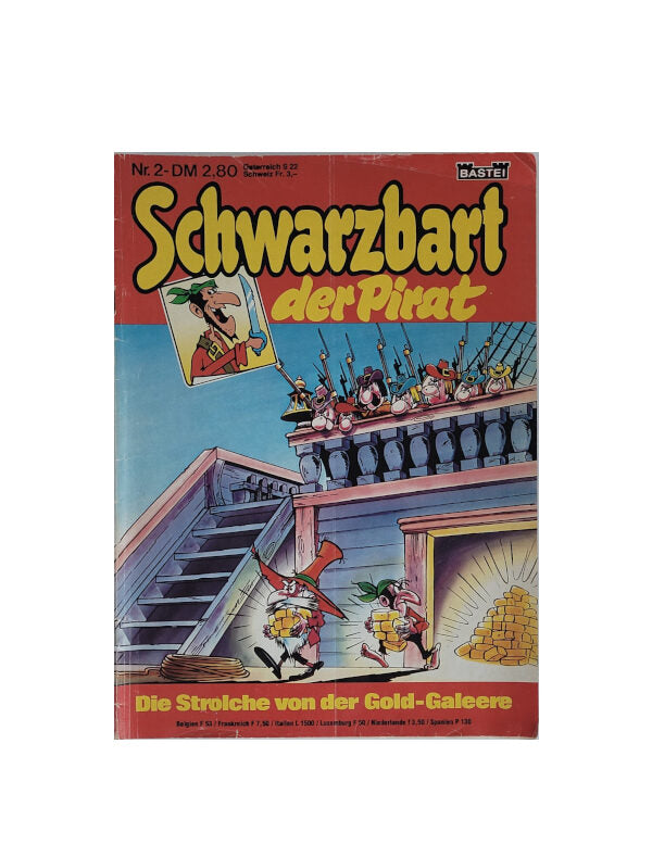 Comic Schwarzbart der Pirat - Die Strolche von der Gold-Galeere Band 2 Bastei 1979