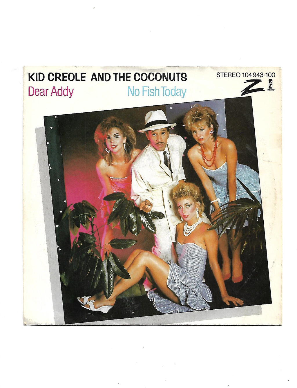 Flohmarkt Vinyl Single Kid Creole and the Coconuts Dear Addy Island Recorrds 1982