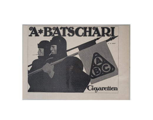 Dies & Das Zigarettenwerbung - A Batschari Cigaretten - Illustrierte Zeitung - laminiert