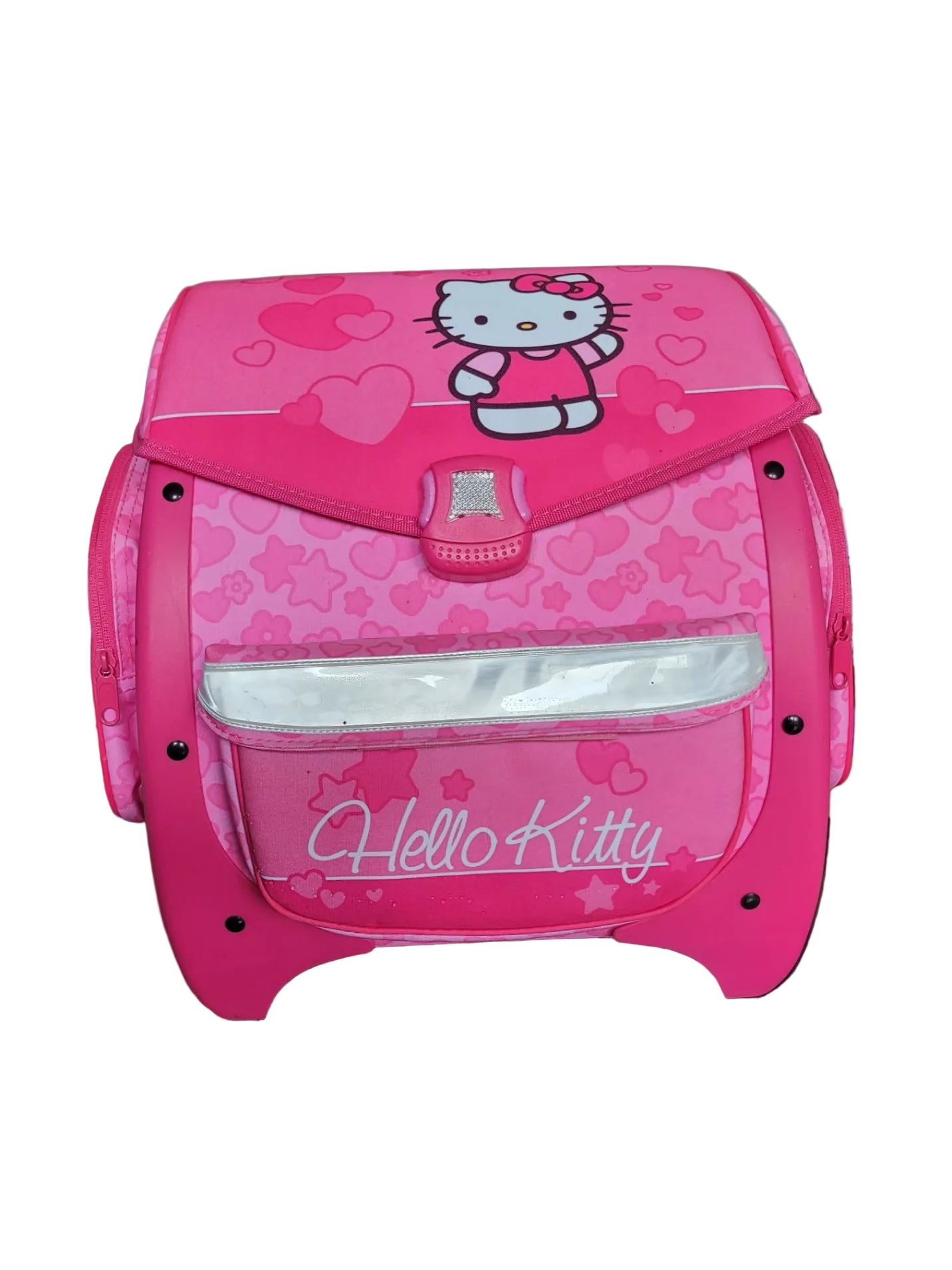 Dies & Das Hello Kitty - Schulranzen-Set - Pink mit Herzchen & Blümchen