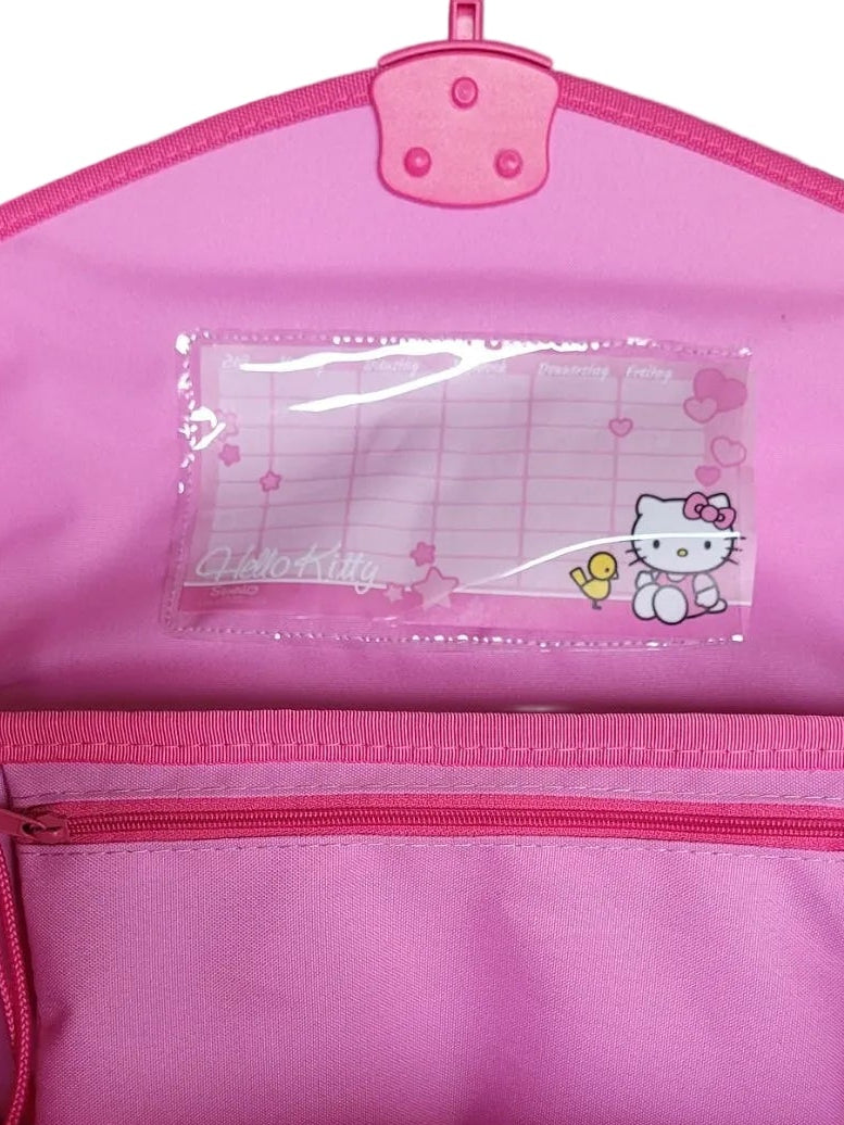 Dies & Das Hello Kitty - Schulranzen-Set - Pink mit Herzchen & Blümchen