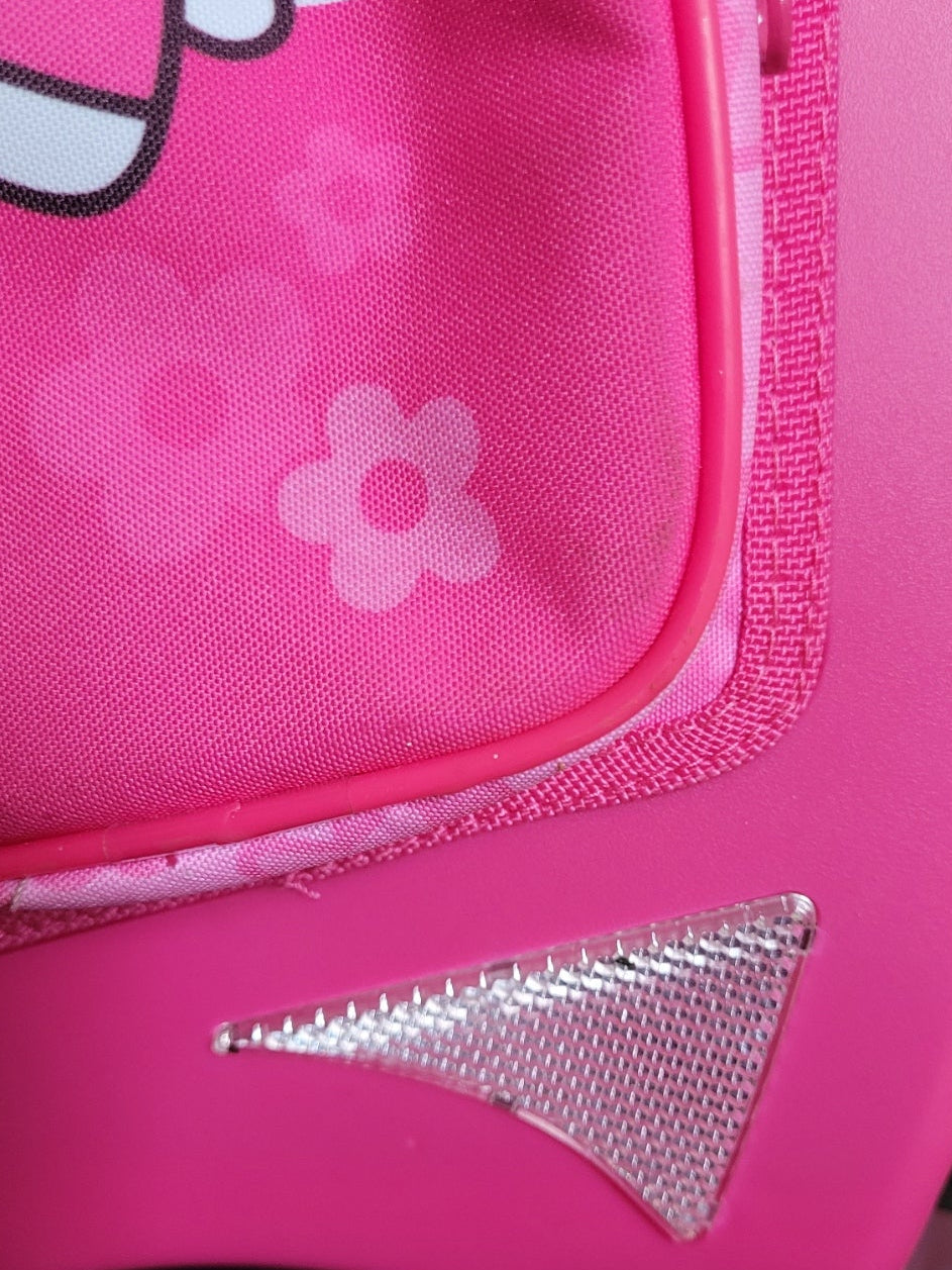 Dies & Das Hello Kitty - Schulranzen-Set - Pink mit Herzchen & Blümchen