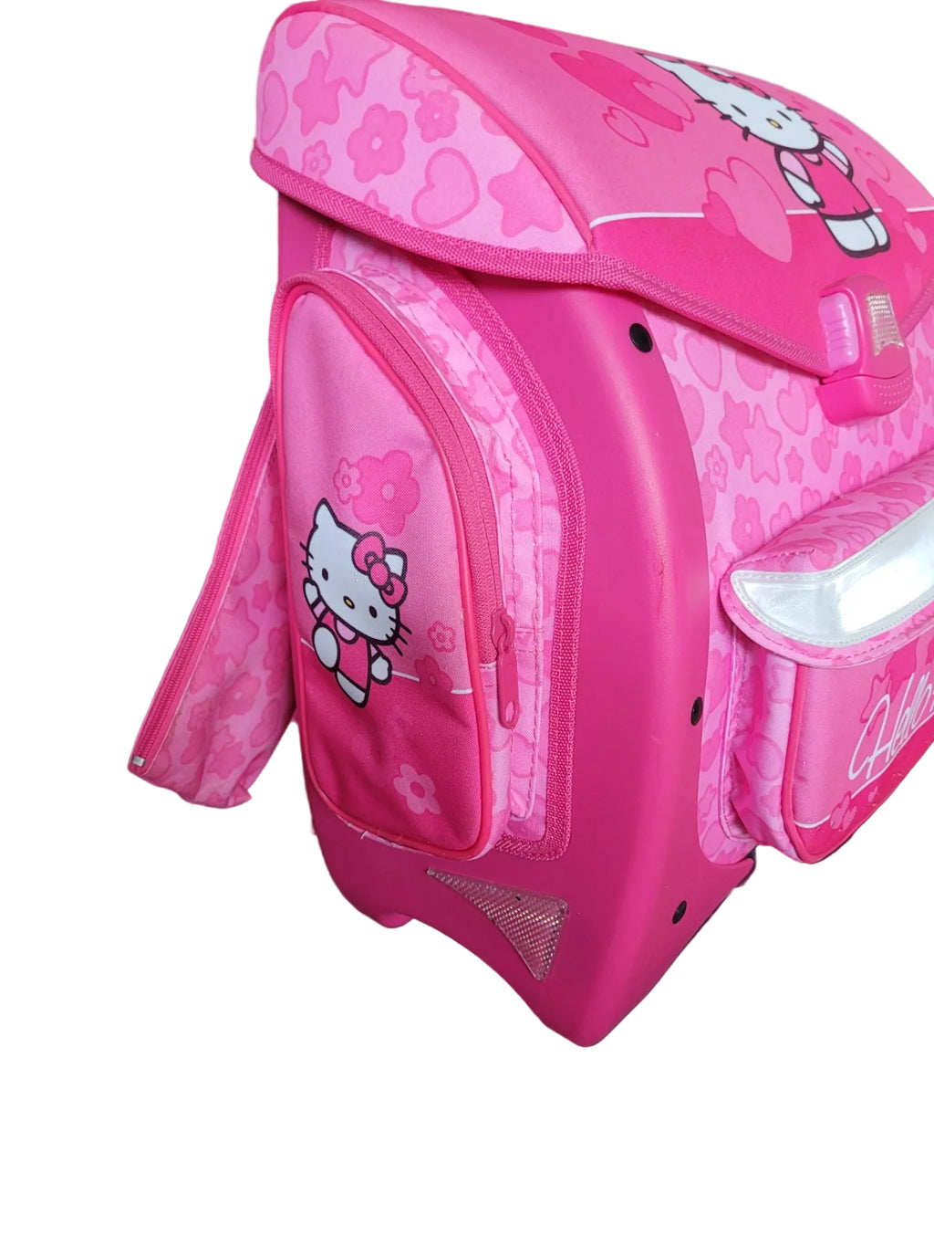Dies & Das Hello Kitty - Schulranzen-Set - Pink mit Herzchen & Blümchen