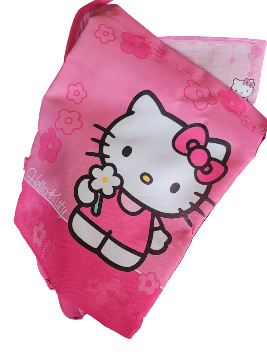 Dies & Das Hello Kitty - Schulranzen-Set - Pink mit Herzchen & Blümchen
