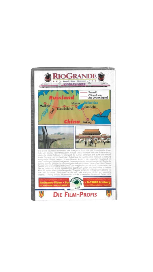 „Transsibirien-Expreß – Moskau–Wladiwostok mit Dampf-Einsätzen, VHS RioGrande Nr. 1024, originalverpackt.“