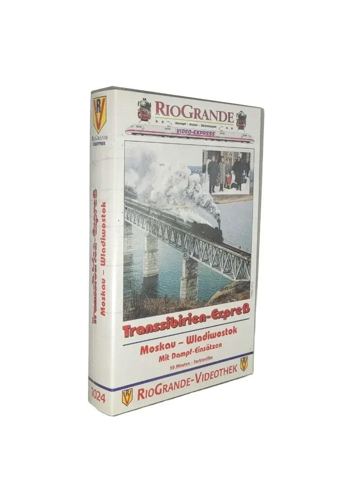 „Transsibirien-Expreß – Moskau–Wladiwostok mit Dampf-Einsätzen, VHS RioGrande Nr. 1024, originalverpackt.“