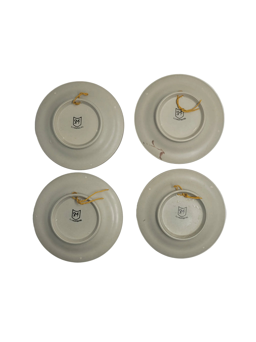 Dies & Das 4er Set Wandteller „Die vier Jahreszeiten“ – SMF Schramberg Keramik (Ø 16 cm)