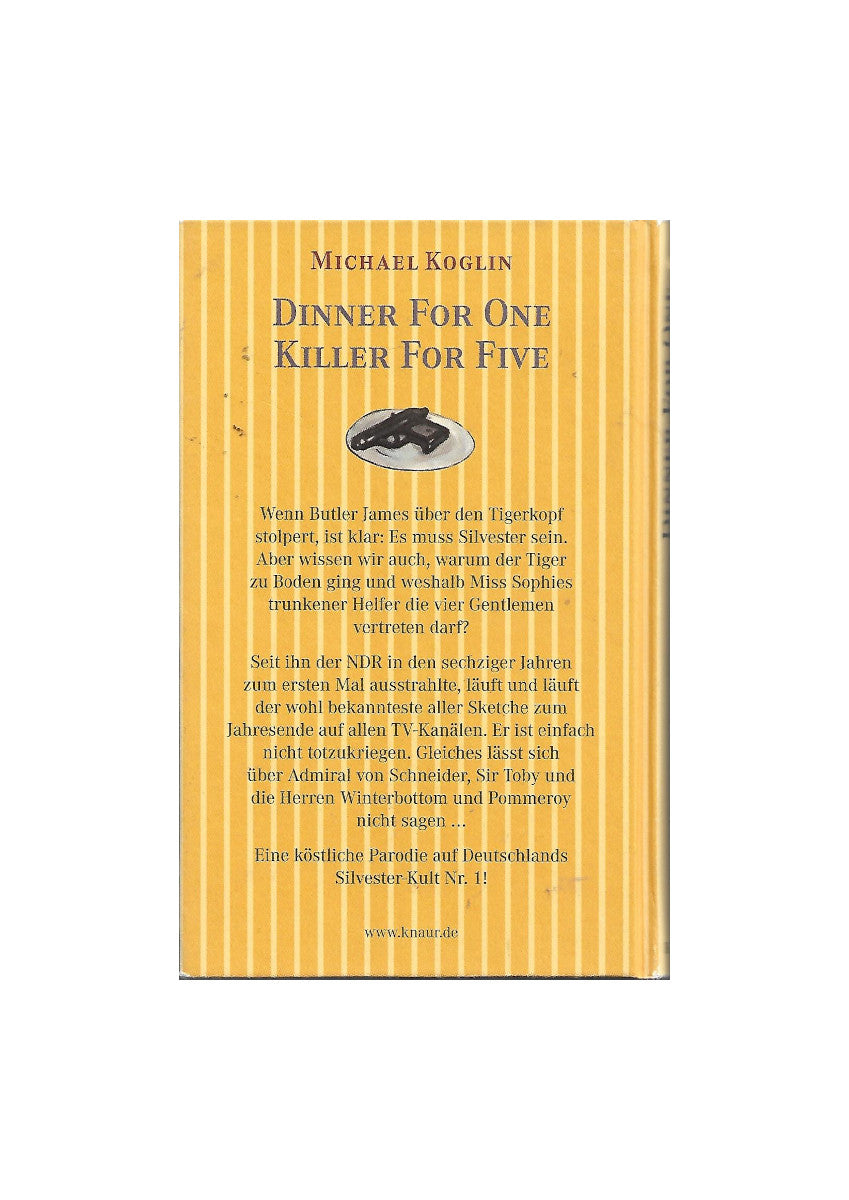 Belletristik Michael Koglin Dinner for One Killer for Five Knaur 2002