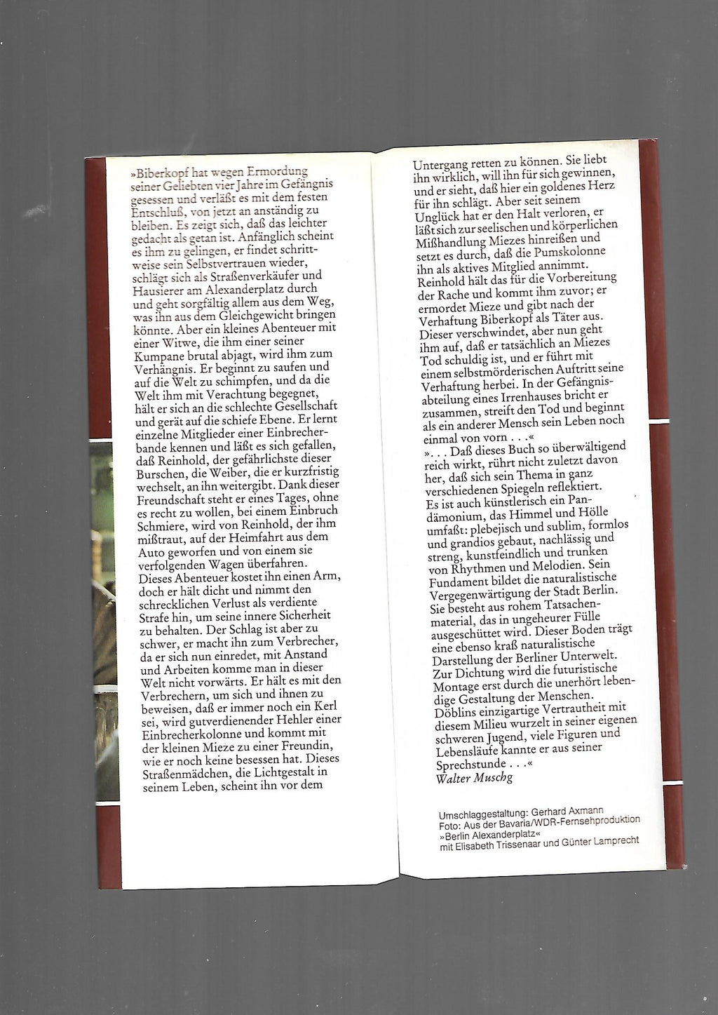 Berlin Alfred Döblin Berlin Alexanderplatz die Geschichte des Franz Biberkopf Bertelsmann Verlag Lizenzausgabe