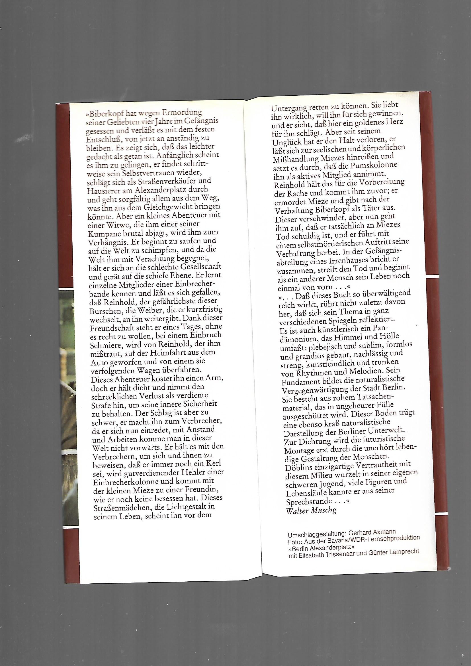 Berlin Alfred Döblin Berlin Alexanderplatz die Geschichte des Franz Biberkopf Bertelsmann Verlag Lizenzausgabe