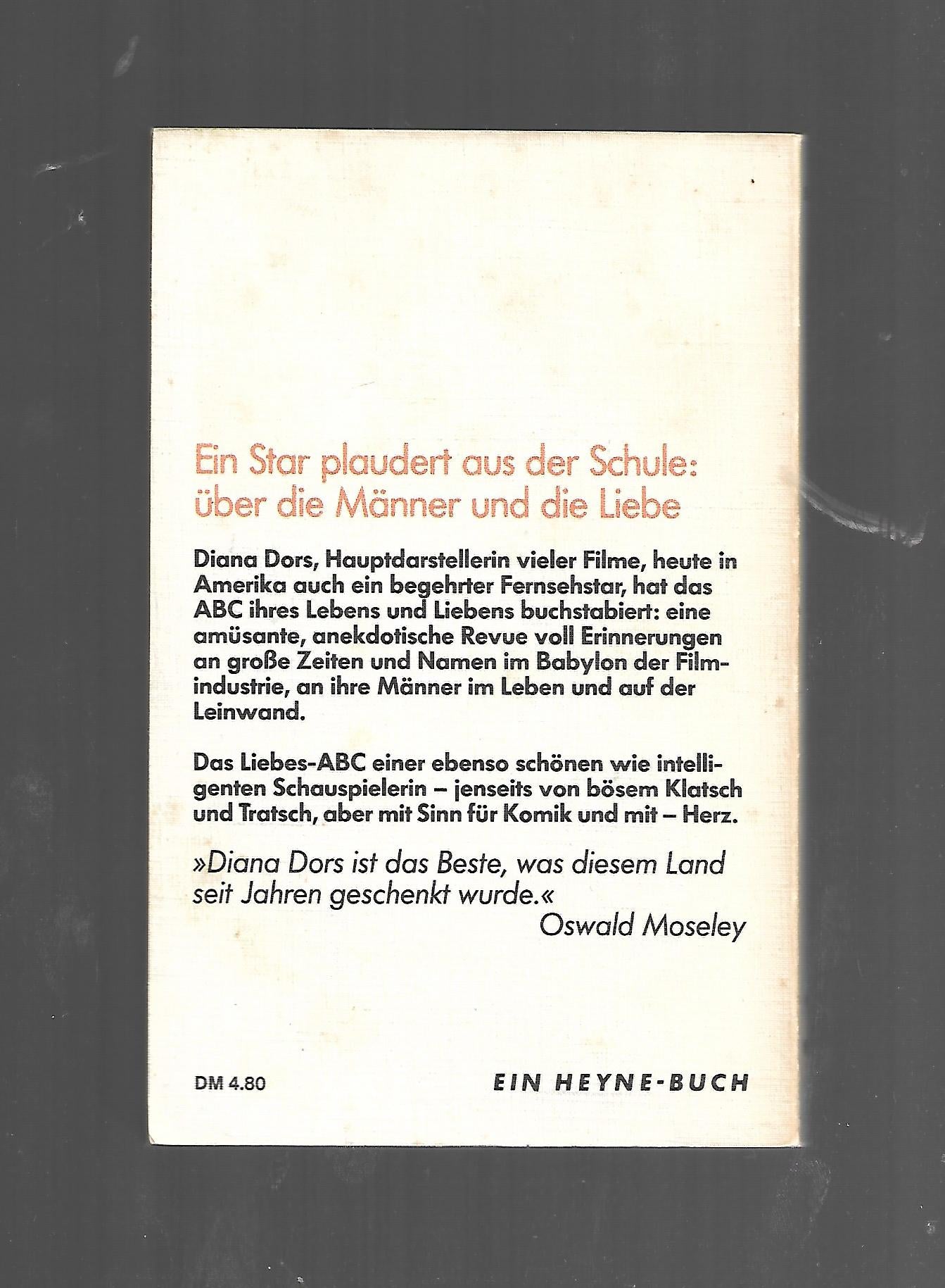 Film-Bibliothek Diana Dors Nur für Erwachsene Die Lebens- und Liebesgeschichte des Stars Heyne 1978