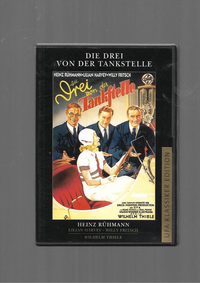 „DVD Die Drei von der Tankstelle – Heinz Rühmann, Lilian Harvey, Willy Fritsch, UFA Klassiker Edition, FSK 0, EAN 828766443196“