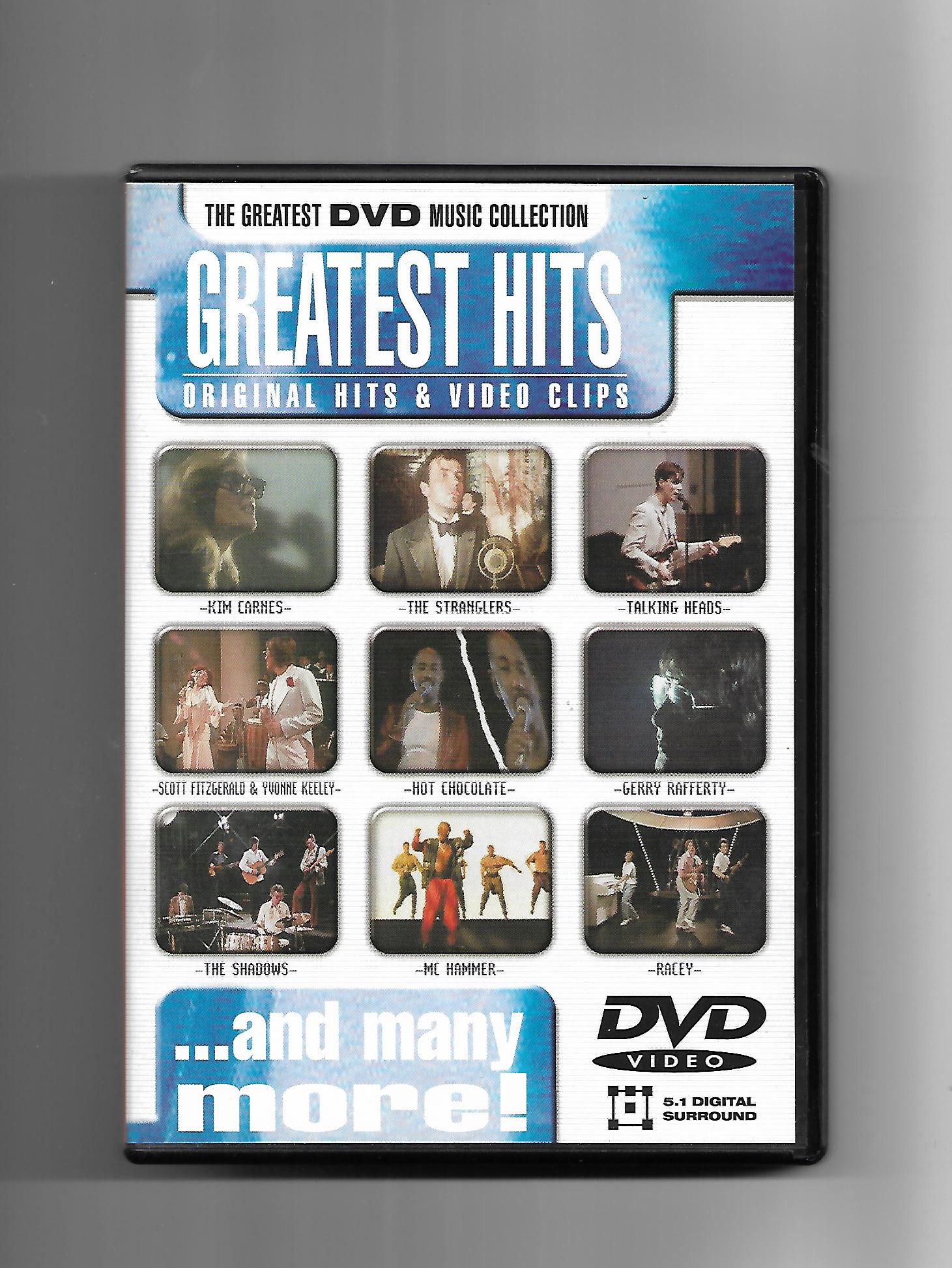 DVD MUSIK - The Greatest DVD Music Collection "GREATEST Hits" (Original Hits & Video Clips) Gerry Rafferty, Kim Wilde, Culture Club, Hot Chocolate, ...