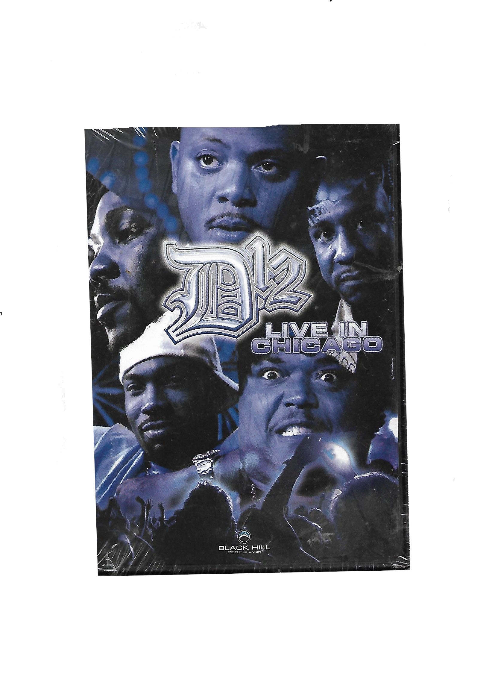„DVD ‚D12 – Live in Chicago‘, HipHop‑Konzert, neu & OVP, FSK ab 12, EAN 7321925000467.“
