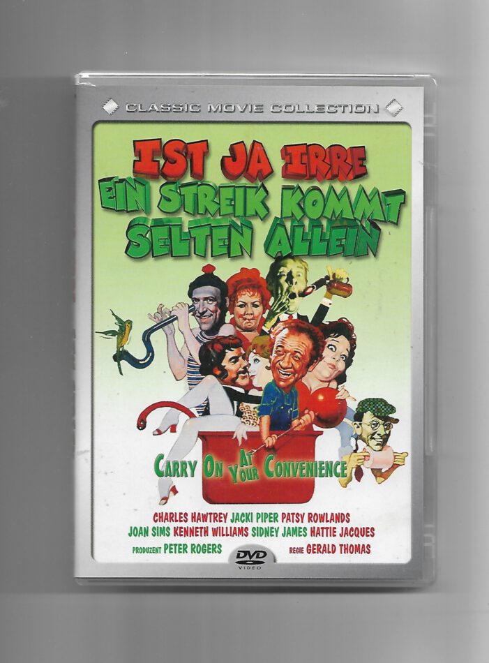 „DVD ‚Ist ja irre – Ein Streik kommt selten allein‘, Carry‑On‑Reihe, AMGO Movie 2006, ca. 86 Min, FSK 12.“