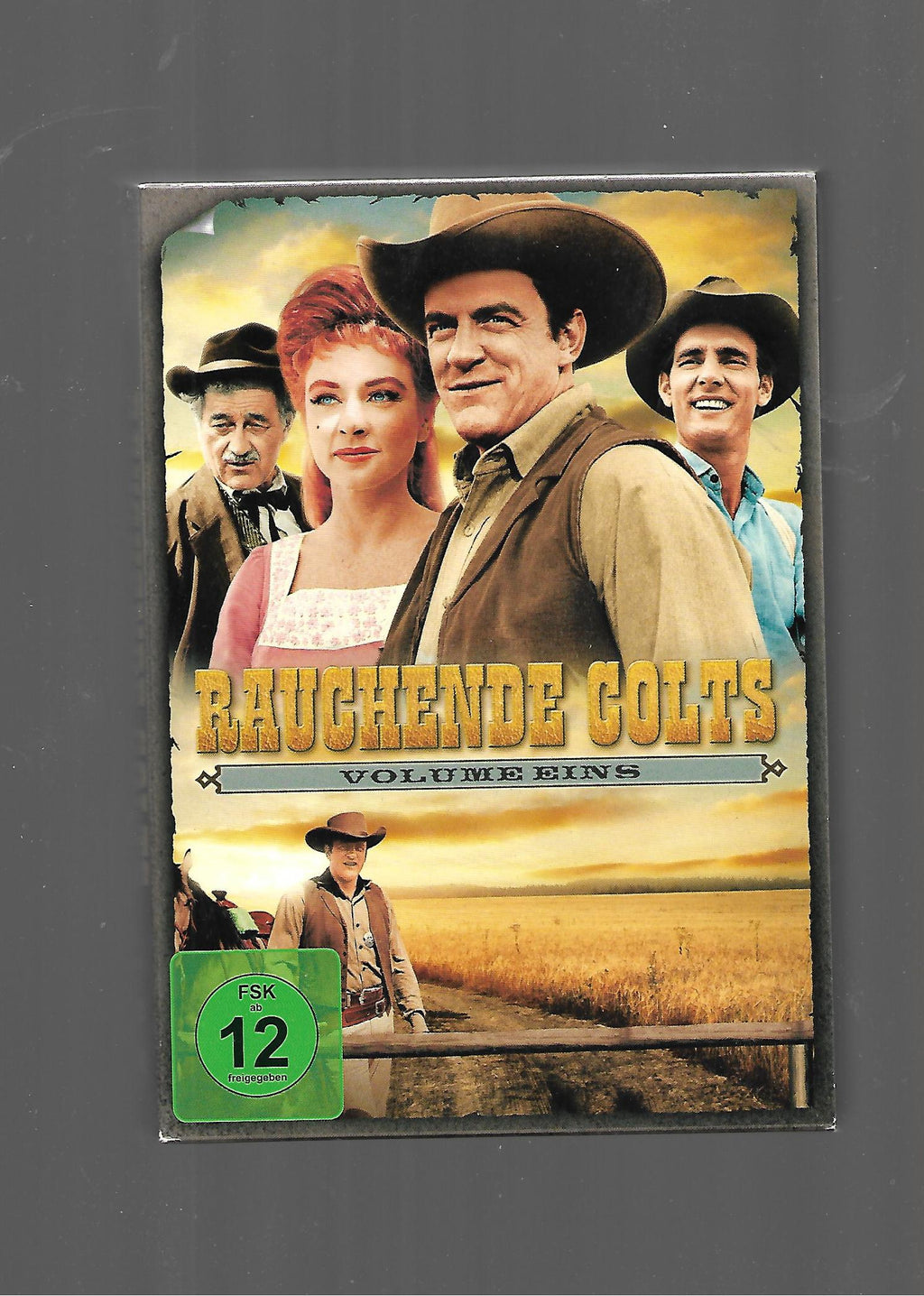 „DVD‑Box ‚Rauchende Colts – Volume 1‘ mit 7 DVDs, Western‑Serie, Deutsch, gebraucht, FSK 12, kopiergeschützt,
