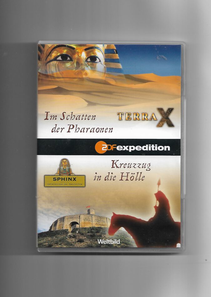 „DVD ‚Terra X – Im Schatten der Pharaonen & Kreuzzug in die Hölle‘, ZDF‑Dokumentation, Deutsch, gebraucht, FSK 0, kopiergeschützt,