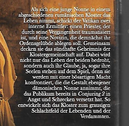 DVD The Nun - aus 2018 (Blu Ray) FSK ab 16