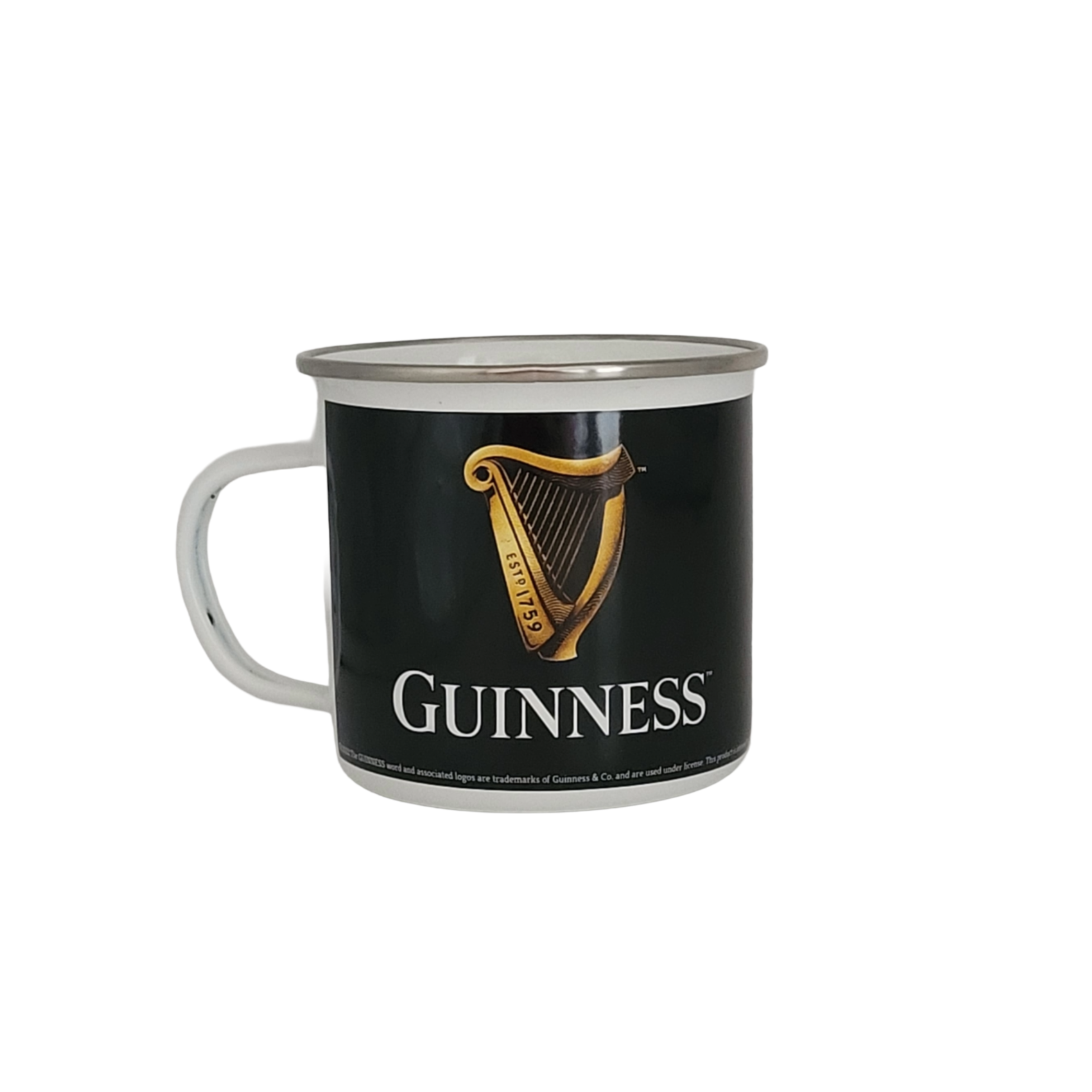Emaille Becher "Guinness - Harfe" 0,5 L