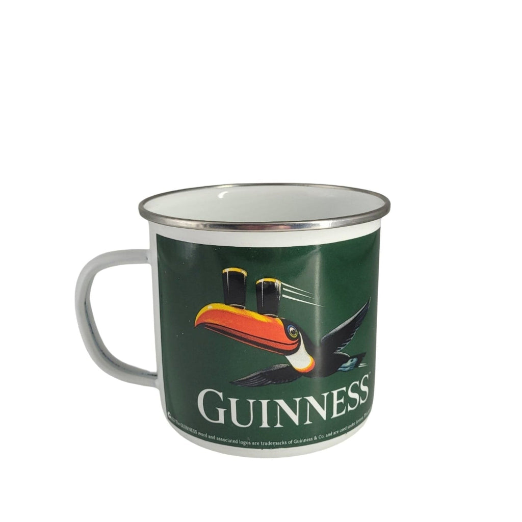 Emaille Becher "Guinness - Tukan (grün) 0,5 L