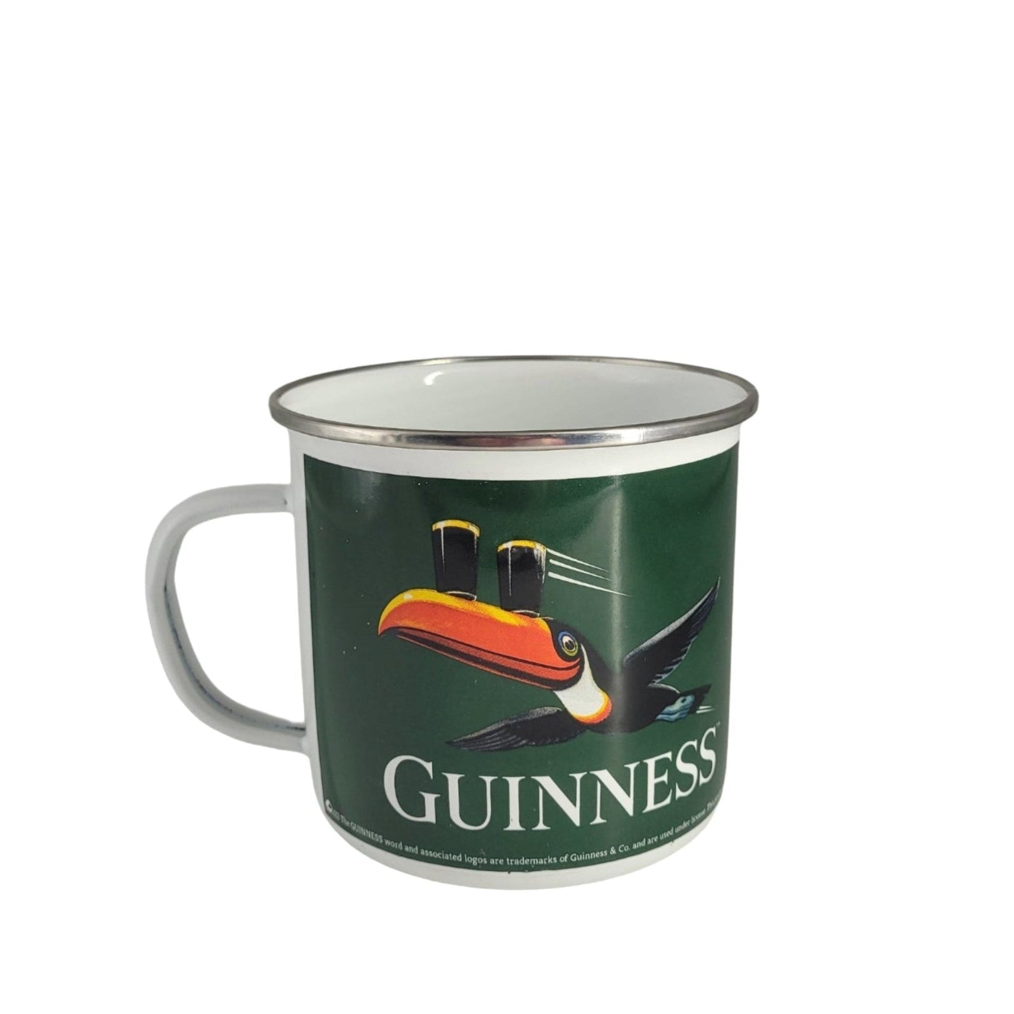 Emaille Becher "Guinness - Tukan (grün) 0,5 L