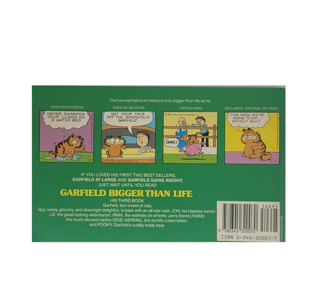 Englisch Jim Davies Garfield bigger than life - his third book - Ballantine Books 1981