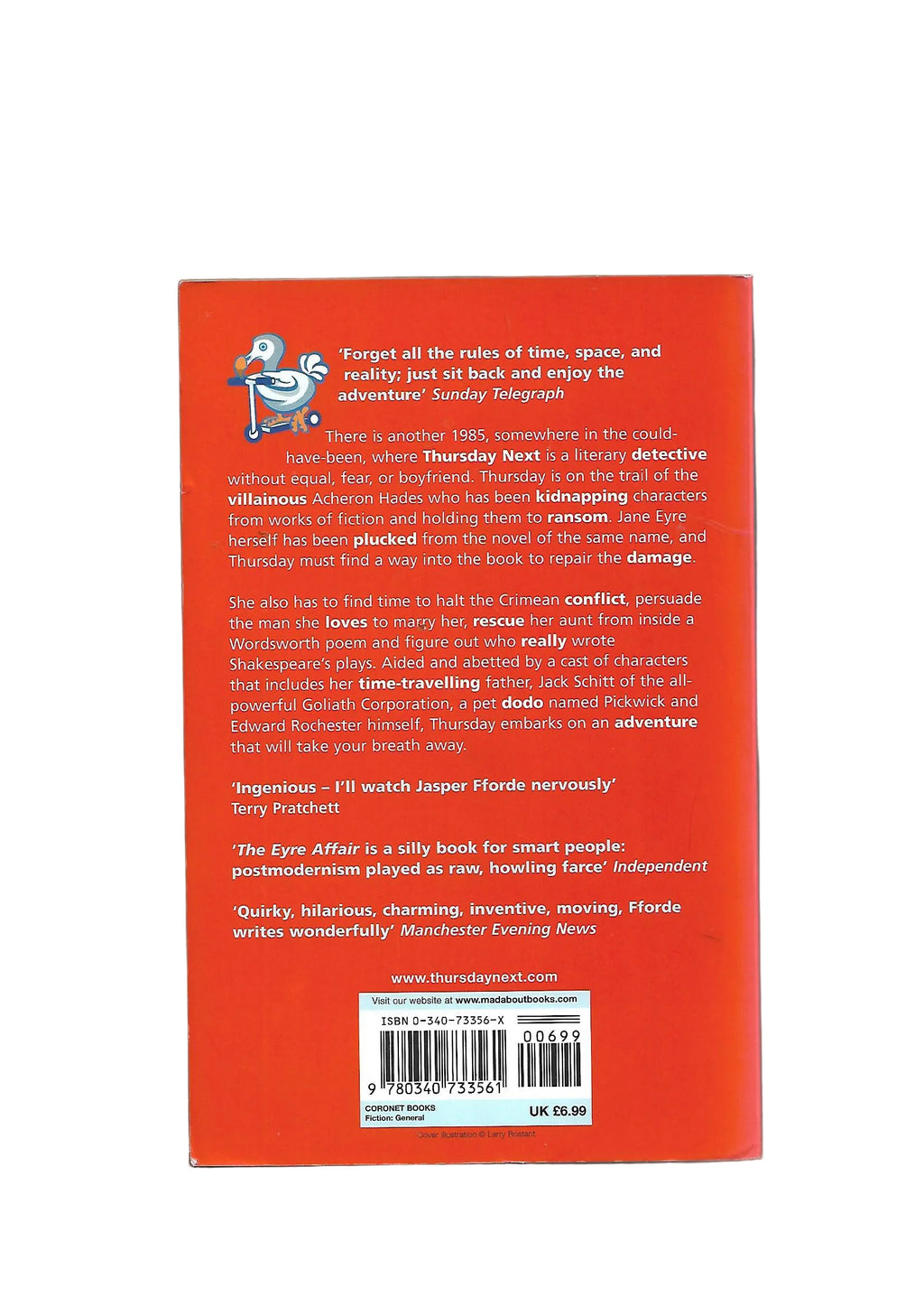 The Eyre Affair Jasper Fforde Hodder & Stoughton Taschenbuch Englisch gebraucht guter Zustand