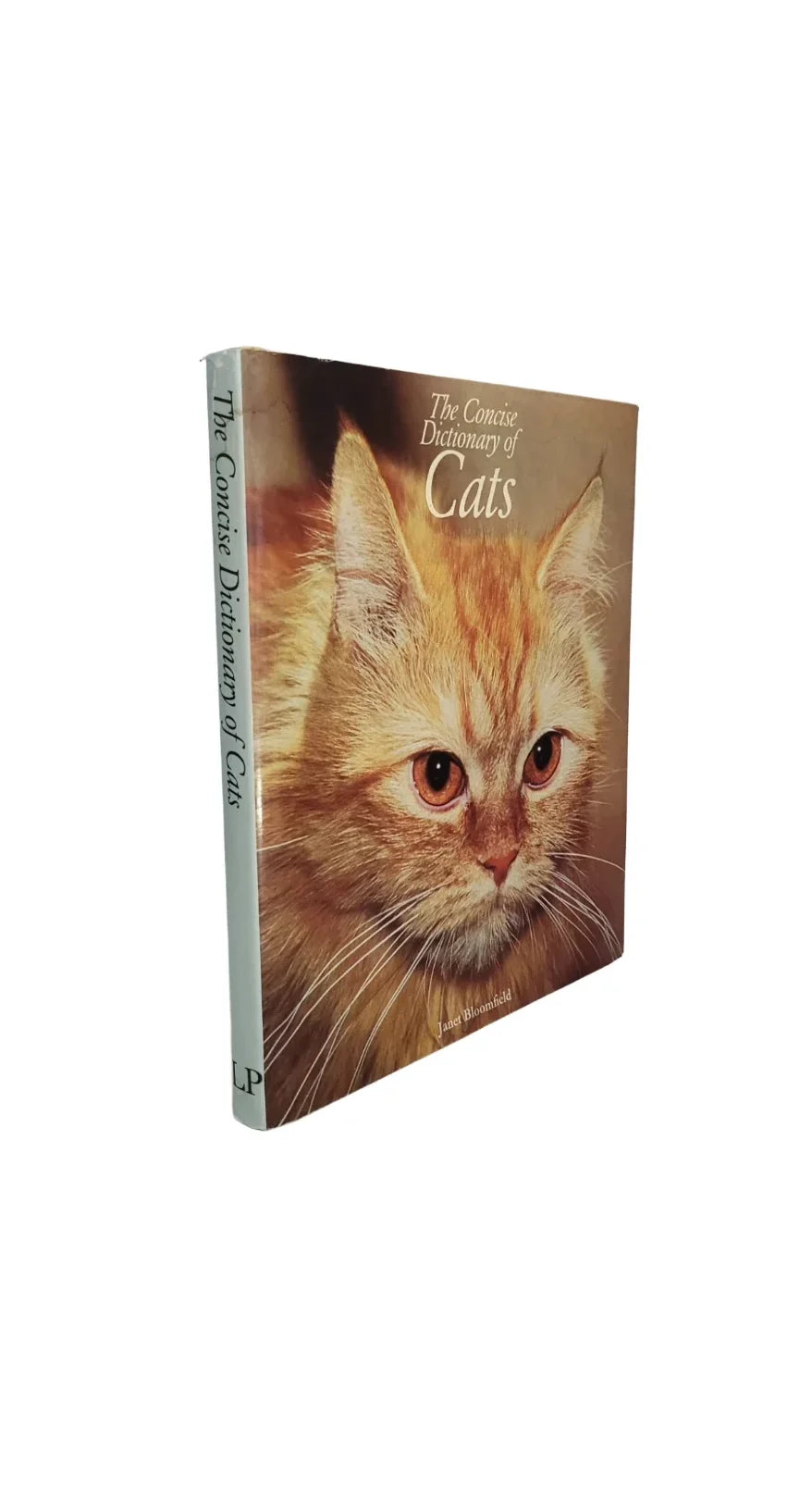 „The Concise Dictionary of Cats – Janet Bloomfield, englisches Hardcover mit orangefarbener Langhaarkatze, EAN 9780905666046.“