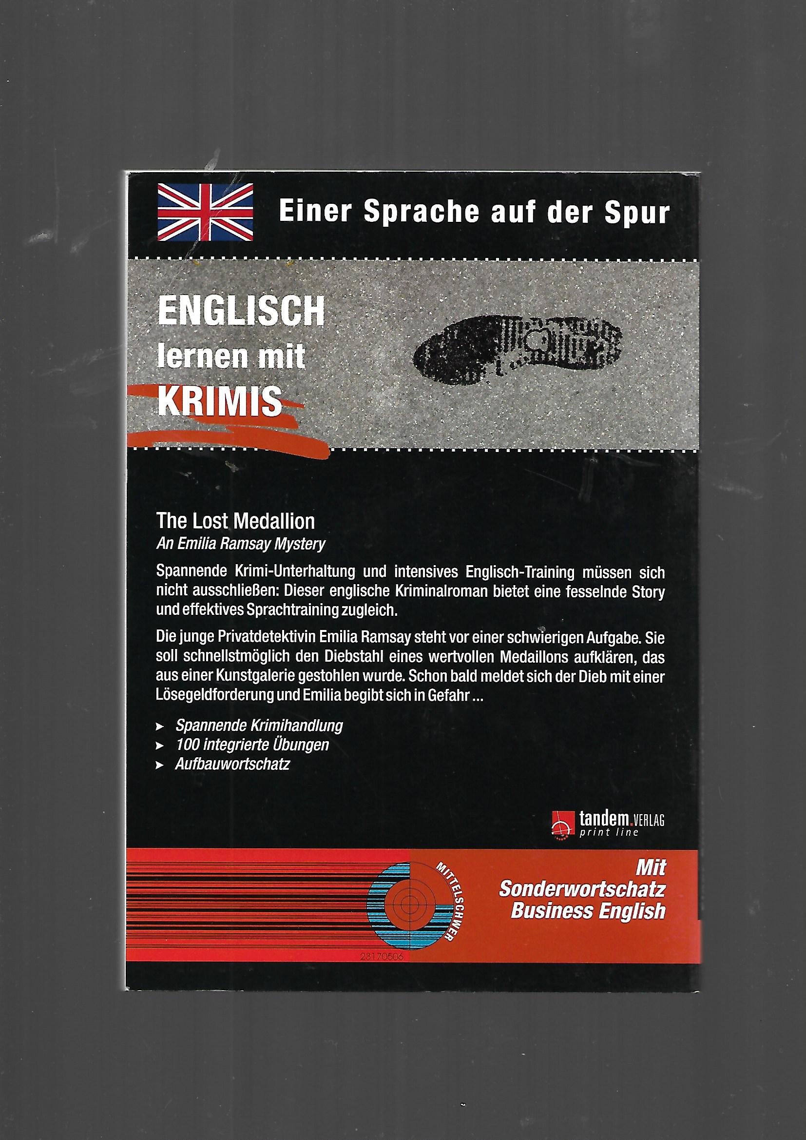 The Lost Medaillion Tandem Verlag Englisch lernen mit Krimis Taschenbuch gebraucht guter Zustand