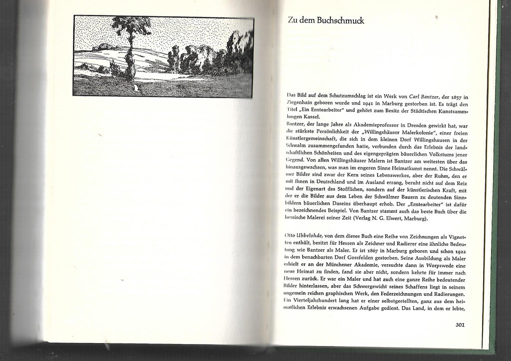 Erzählungen Hessischer Bauernspiegel Erzählungen und Gedichte von Heinrich Ruppel mit Zeichnungen von Otto Ubbelohde  1961