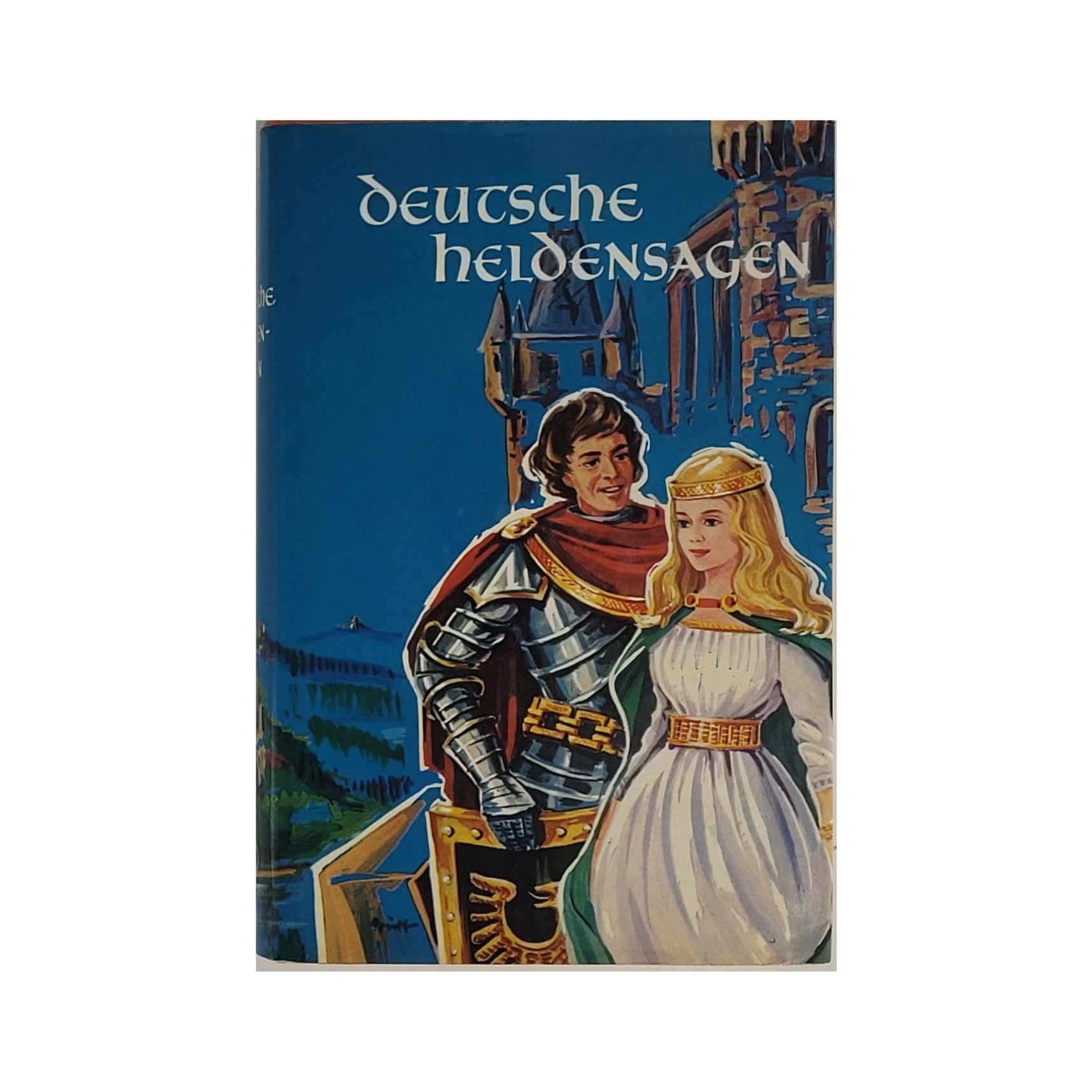 „Buchcover Deutsche Heldensagen, GJB 1961, Hardcover, Illustrationen von Kurt Schmischka, sehr guter Zustand“