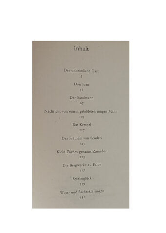 Fantasy E.T.A Hoffmann Der unheimliche Gast Verlag Neues Leben Berlin 1970