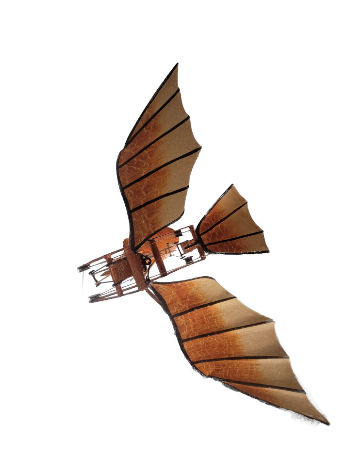 Figur - Pendelfigur aus Blech - Fluggleiter Da Vinci
