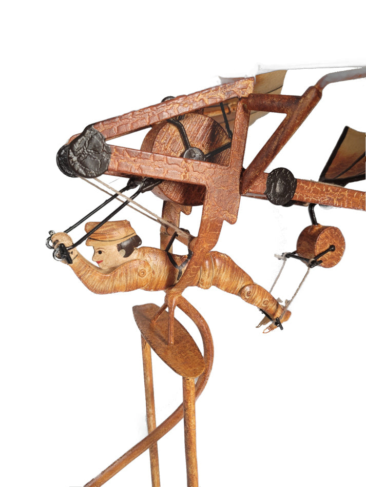 Figur - Pendelfigur aus Blech - Fluggleiter Da Vinci
