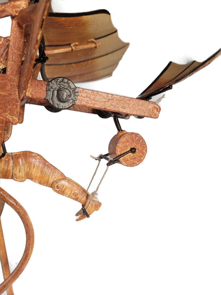 Figur - Pendelfigur aus Blech - Fluggleiter Da Vinci