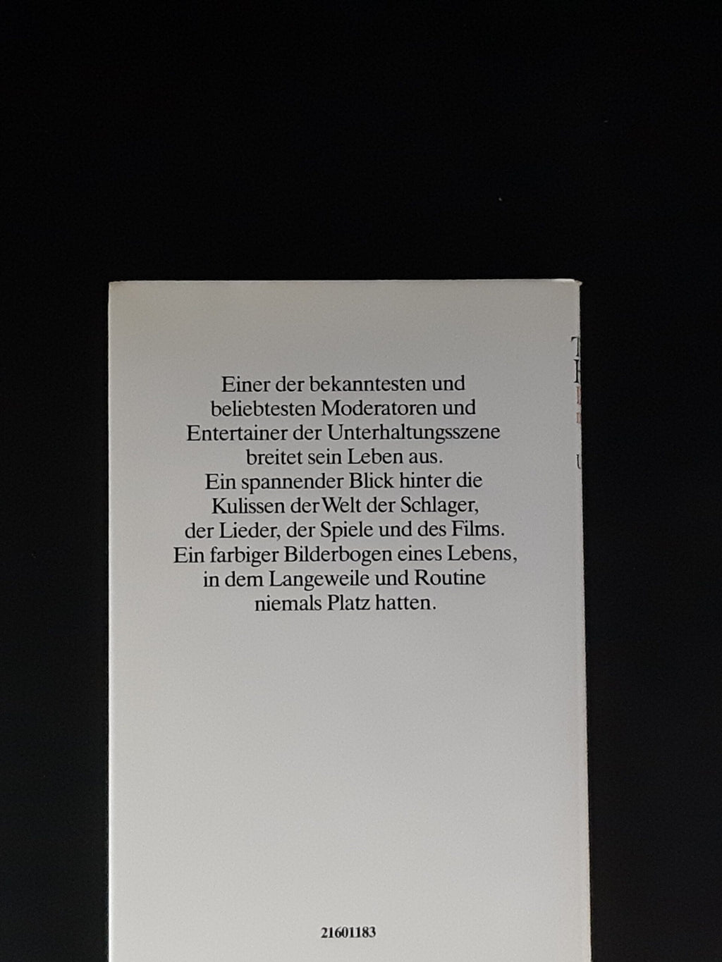 Film-Bibliothek Dieter Thomas Heck Der Ton macht die Musik Universitas Verlag 1988