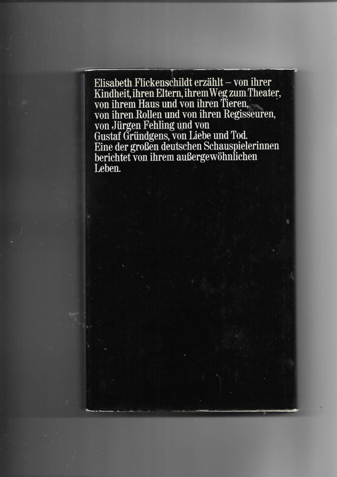 Film-Bibliothek Elisabeth Flickenschildt Kind mit roten Haaren - ein Leben wie ein Traum 1972