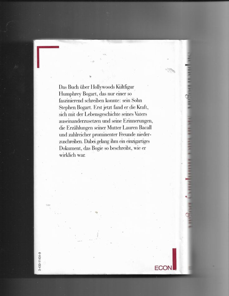 Film-Bibliothek Stephen Bogart - Mein Vater Humphrey Bogart ECON 1995