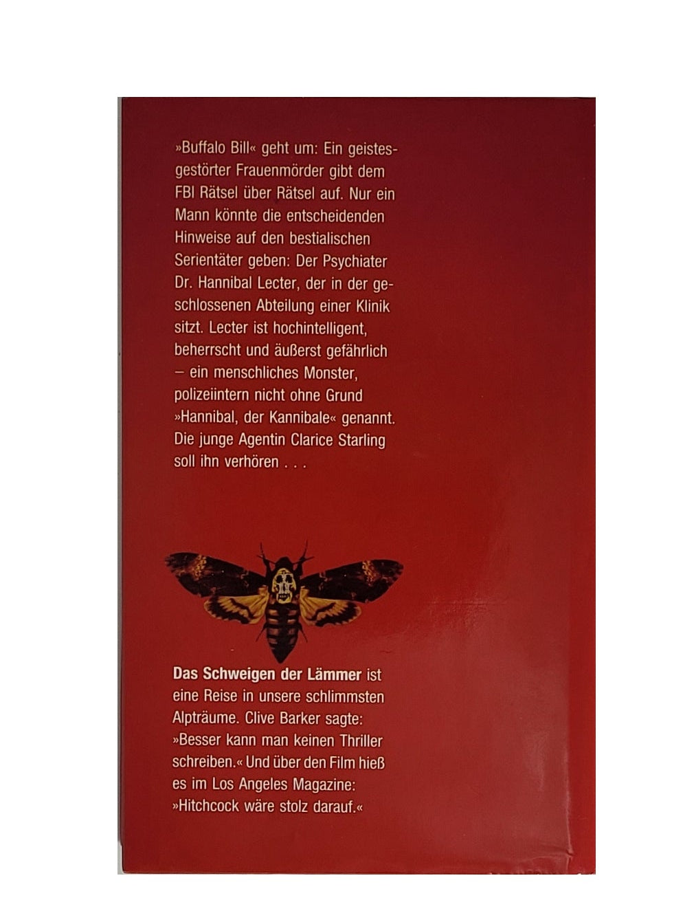 Film-Bibliothek Thomas Harris Das Schweigen der Lämmer - Bücherbund 1990